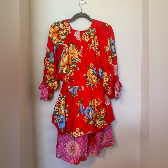 White Birch Red Floral Dress - Picture 5 of 5